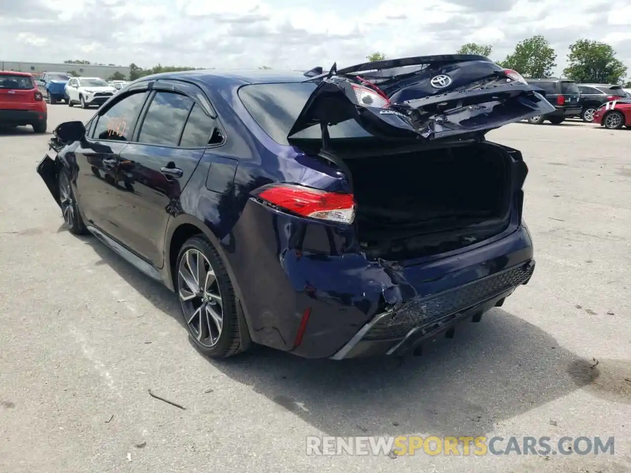 3 Photograph of a damaged car JTDS4RCE7LJ015716 TOYOTA COROLLA 2020