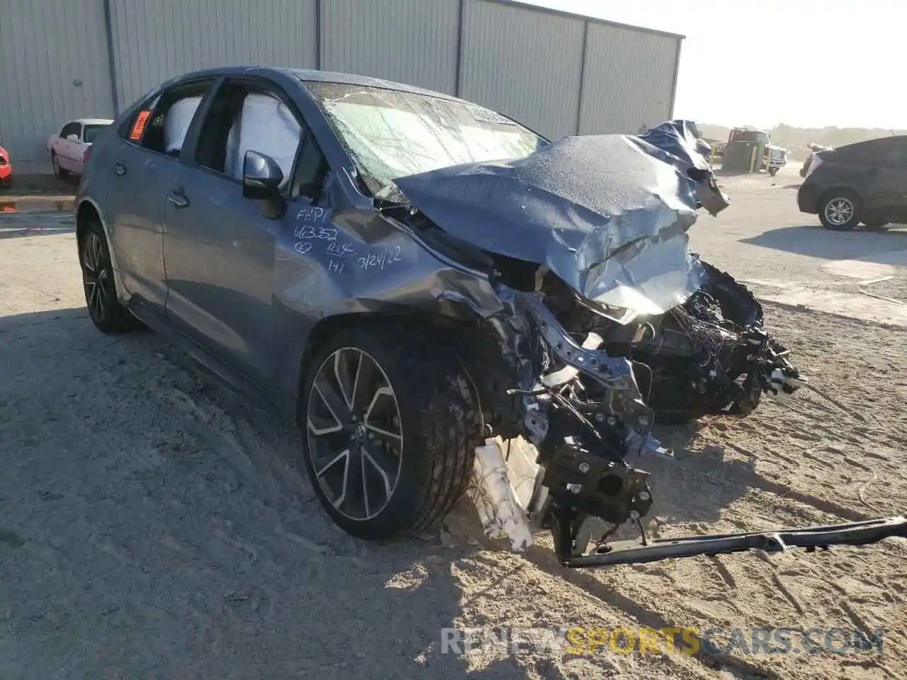 1 Photograph of a damaged car JTDS4RCE7LJ016106 TOYOTA COROLLA 2020