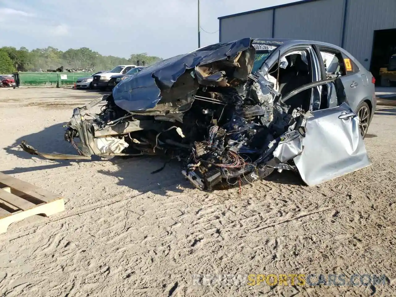 2 Photograph of a damaged car JTDS4RCE7LJ016106 TOYOTA COROLLA 2020