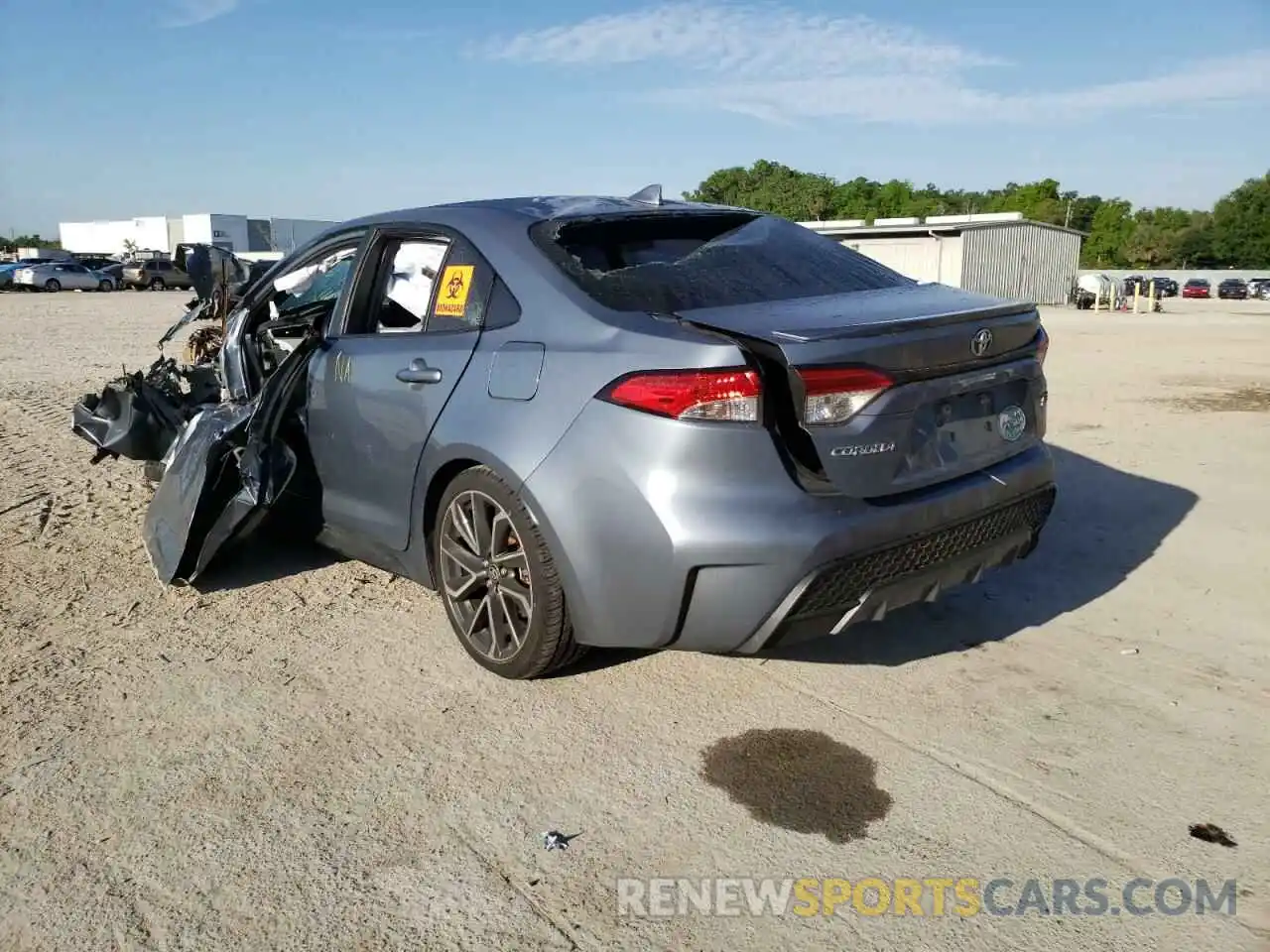 3 Photograph of a damaged car JTDS4RCE7LJ016106 TOYOTA COROLLA 2020