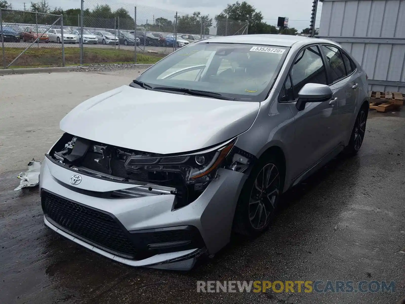 2 Photograph of a damaged car JTDS4RCE7LJ016204 TOYOTA COROLLA 2020