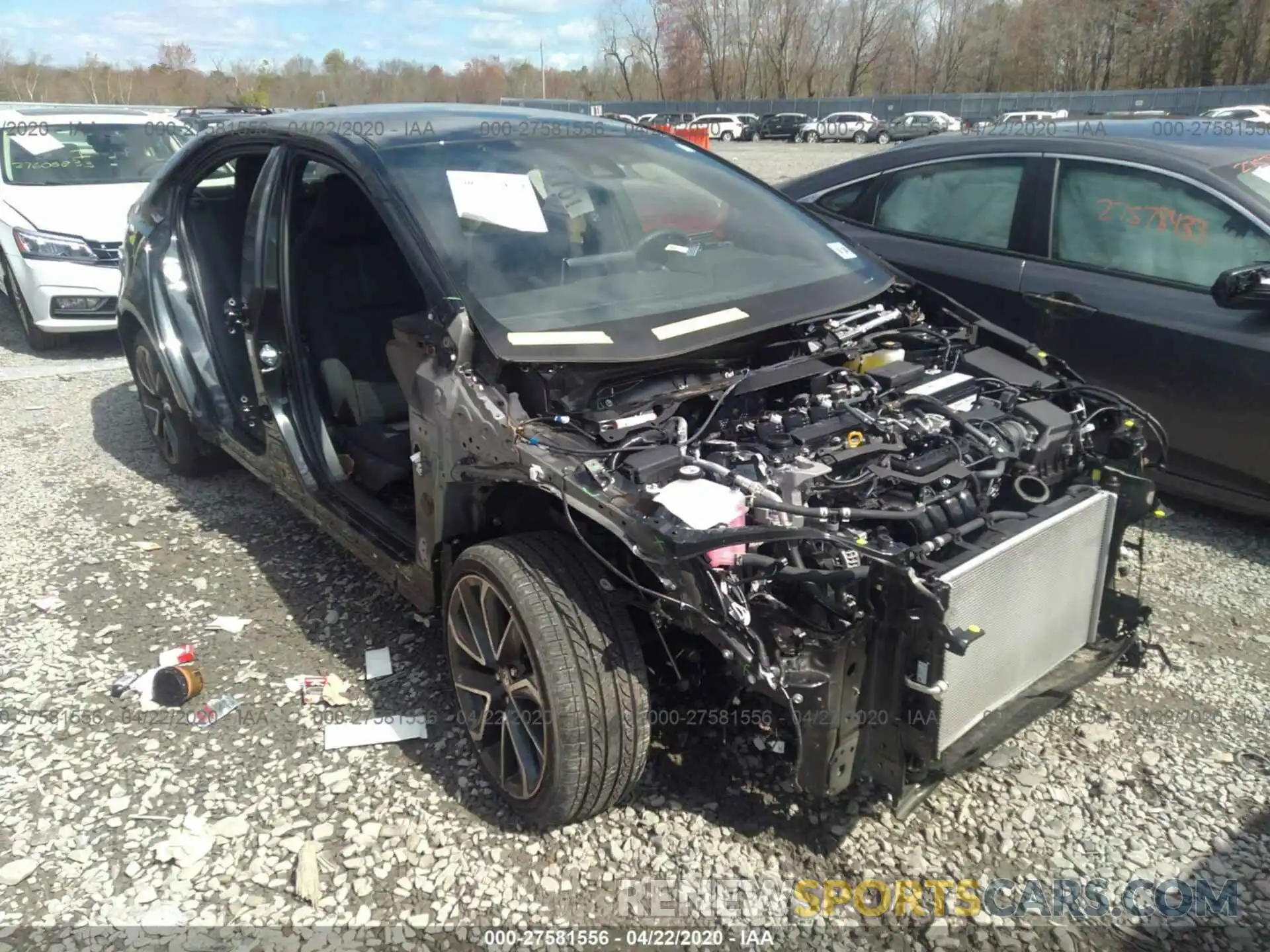 1 Photograph of a damaged car JTDS4RCE7LJ017059 TOYOTA COROLLA 2020