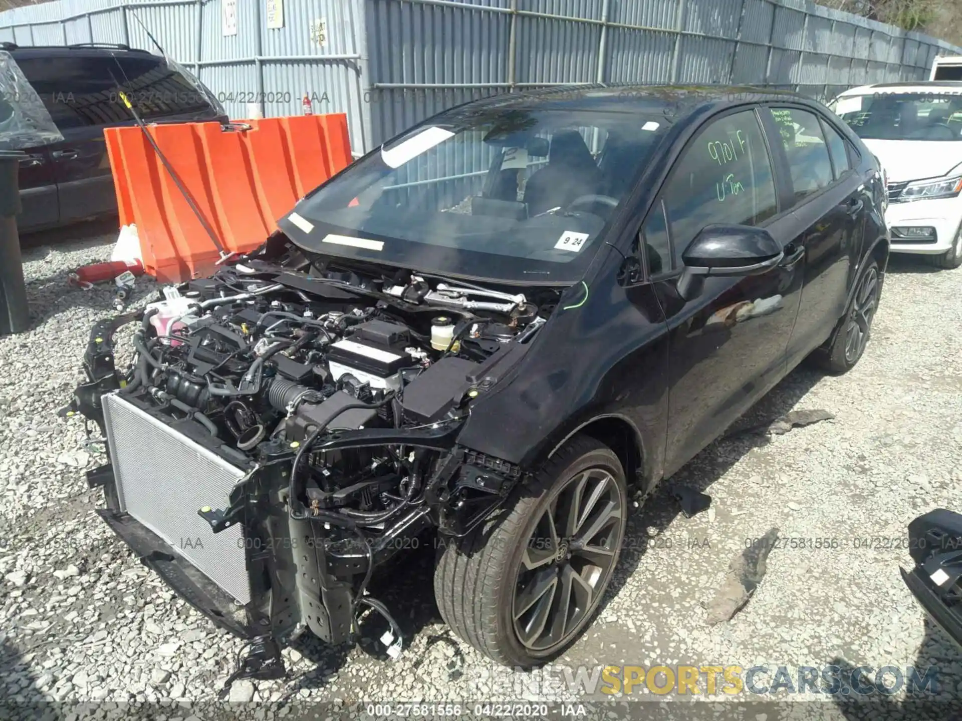 2 Photograph of a damaged car JTDS4RCE7LJ017059 TOYOTA COROLLA 2020