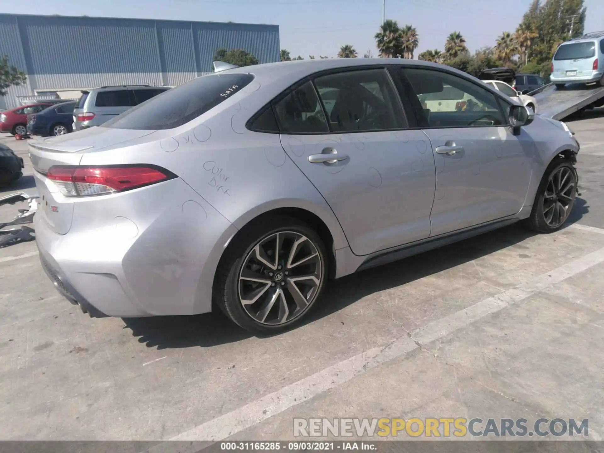 4 Photograph of a damaged car JTDS4RCE7LJ017370 TOYOTA COROLLA 2020