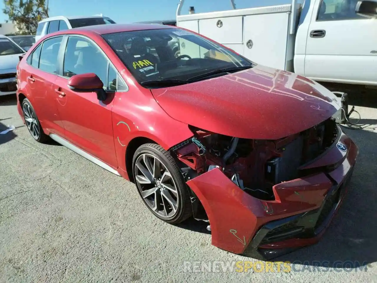 1 Photograph of a damaged car JTDS4RCE7LJ017966 TOYOTA COROLLA 2020