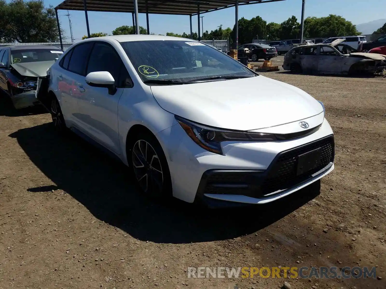 1 Photograph of a damaged car JTDS4RCE7LJ018017 TOYOTA COROLLA 2020