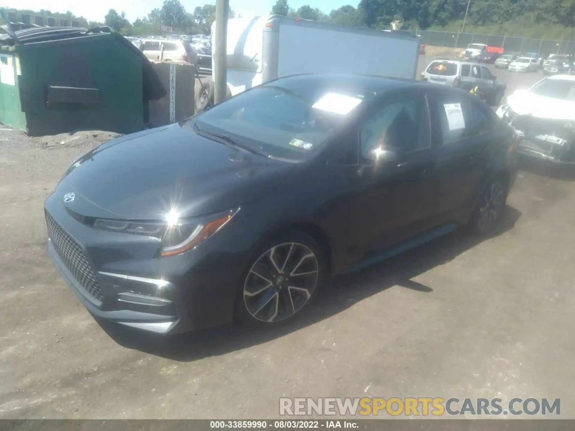 2 Photograph of a damaged car JTDS4RCE7LJ018258 TOYOTA COROLLA 2020