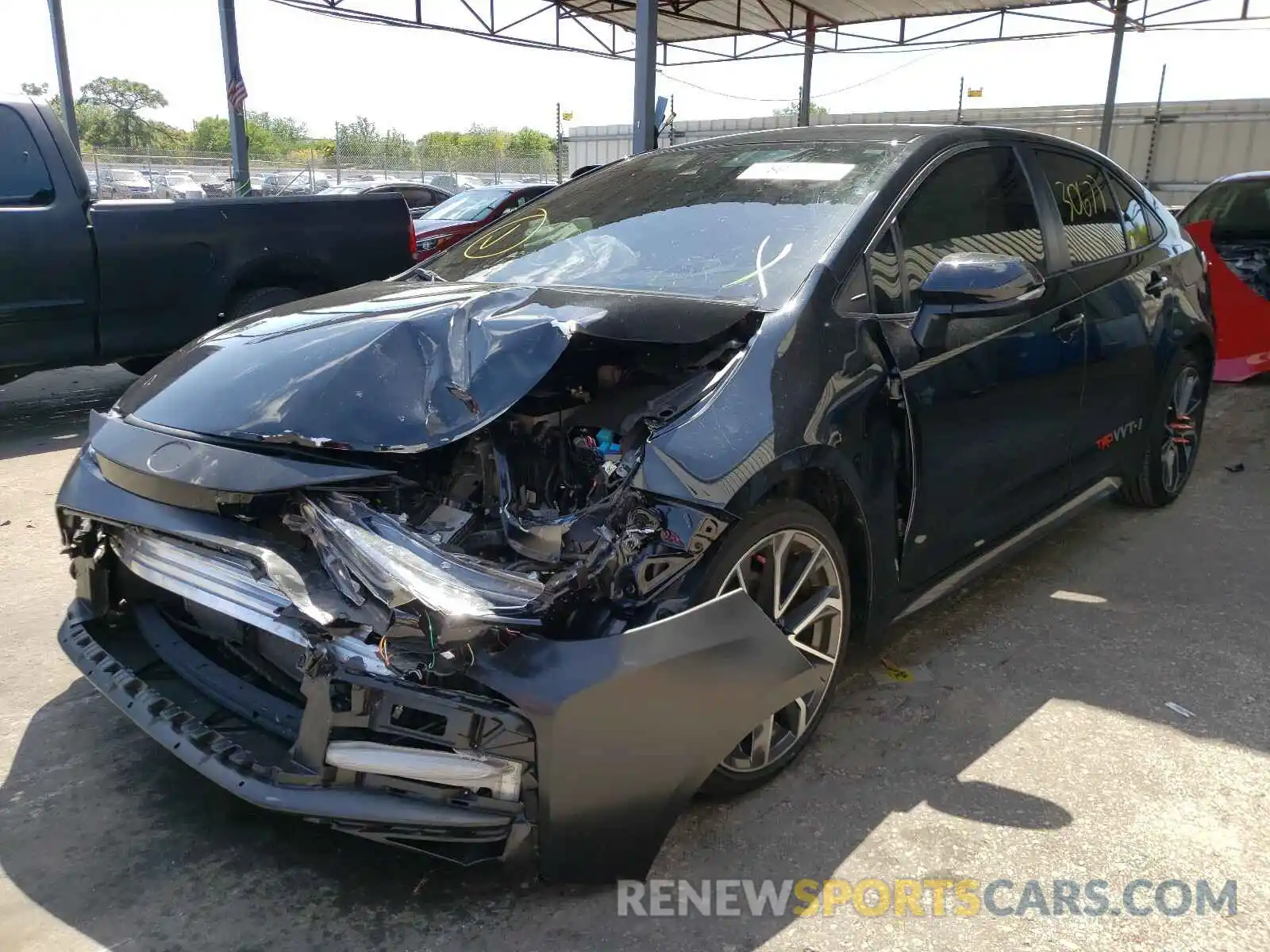 2 Photograph of a damaged car JTDS4RCE7LJ018549 TOYOTA COROLLA 2020