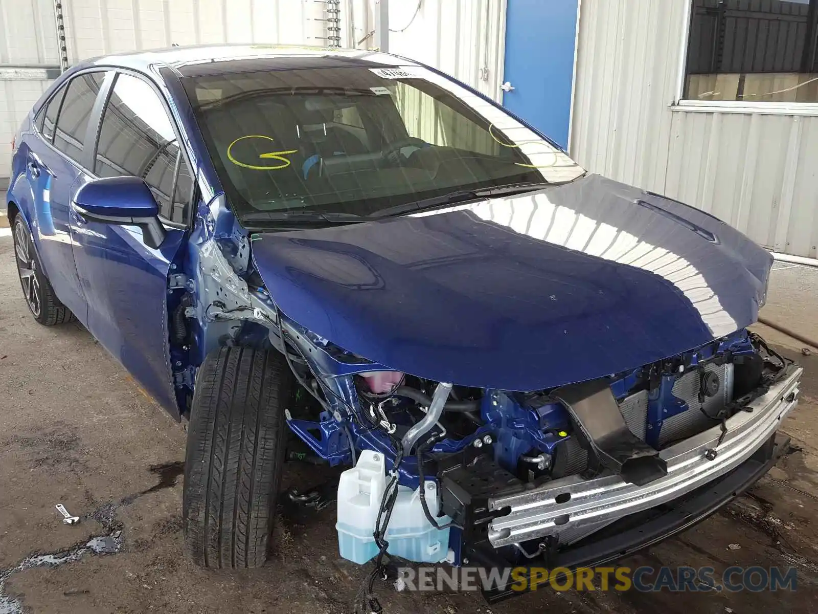 1 Photograph of a damaged car JTDS4RCE7LJ018616 TOYOTA COROLLA 2020