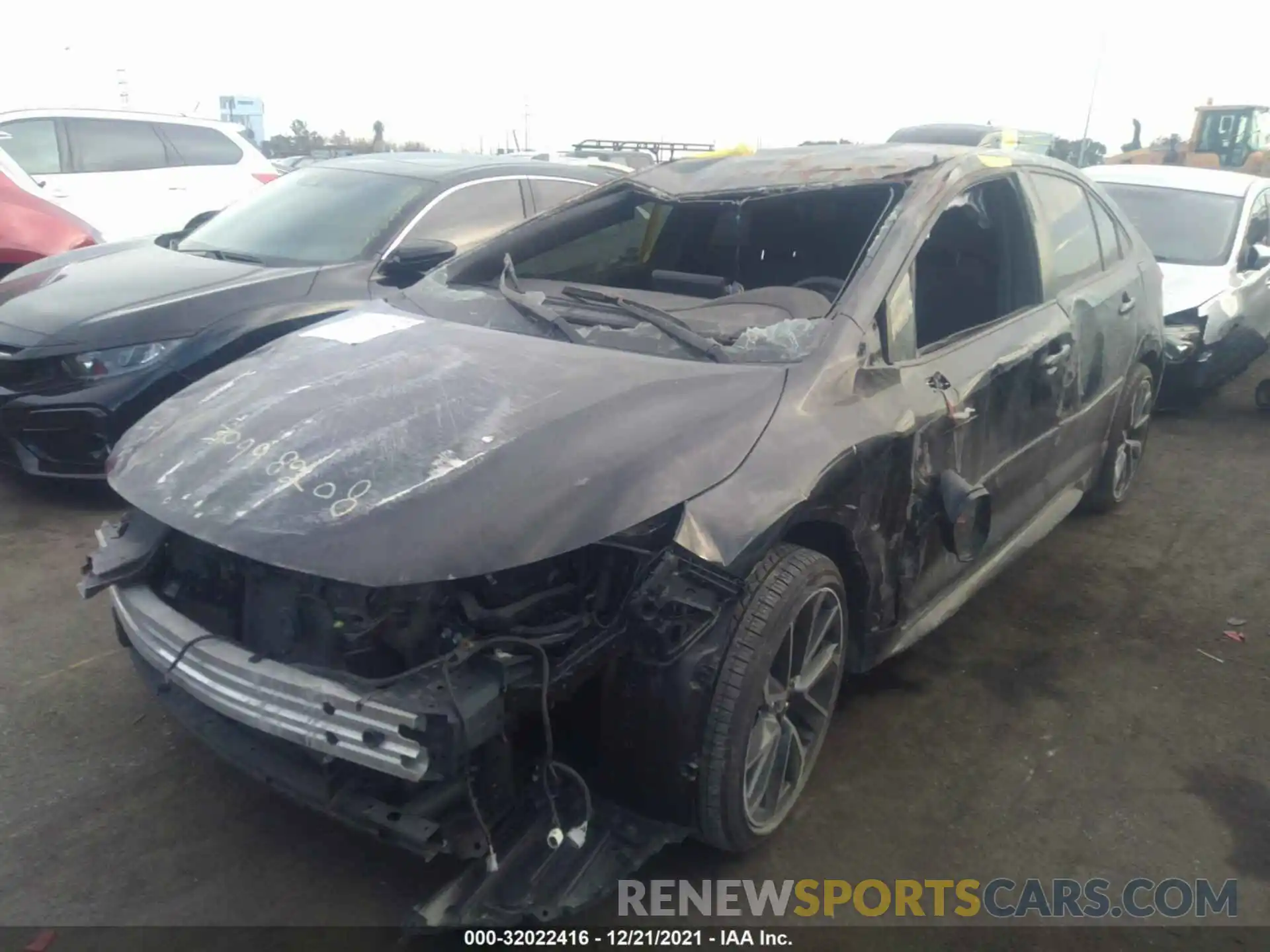 2 Photograph of a damaged car JTDS4RCE7LJ019202 TOYOTA COROLLA 2020