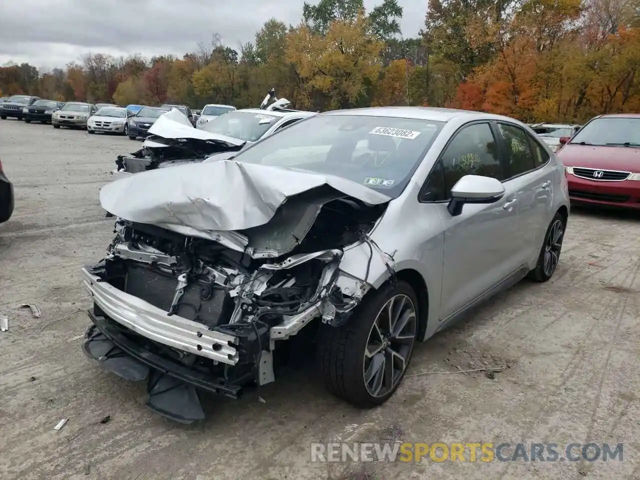 2 Photograph of a damaged car JTDS4RCE7LJ019300 TOYOTA COROLLA 2020