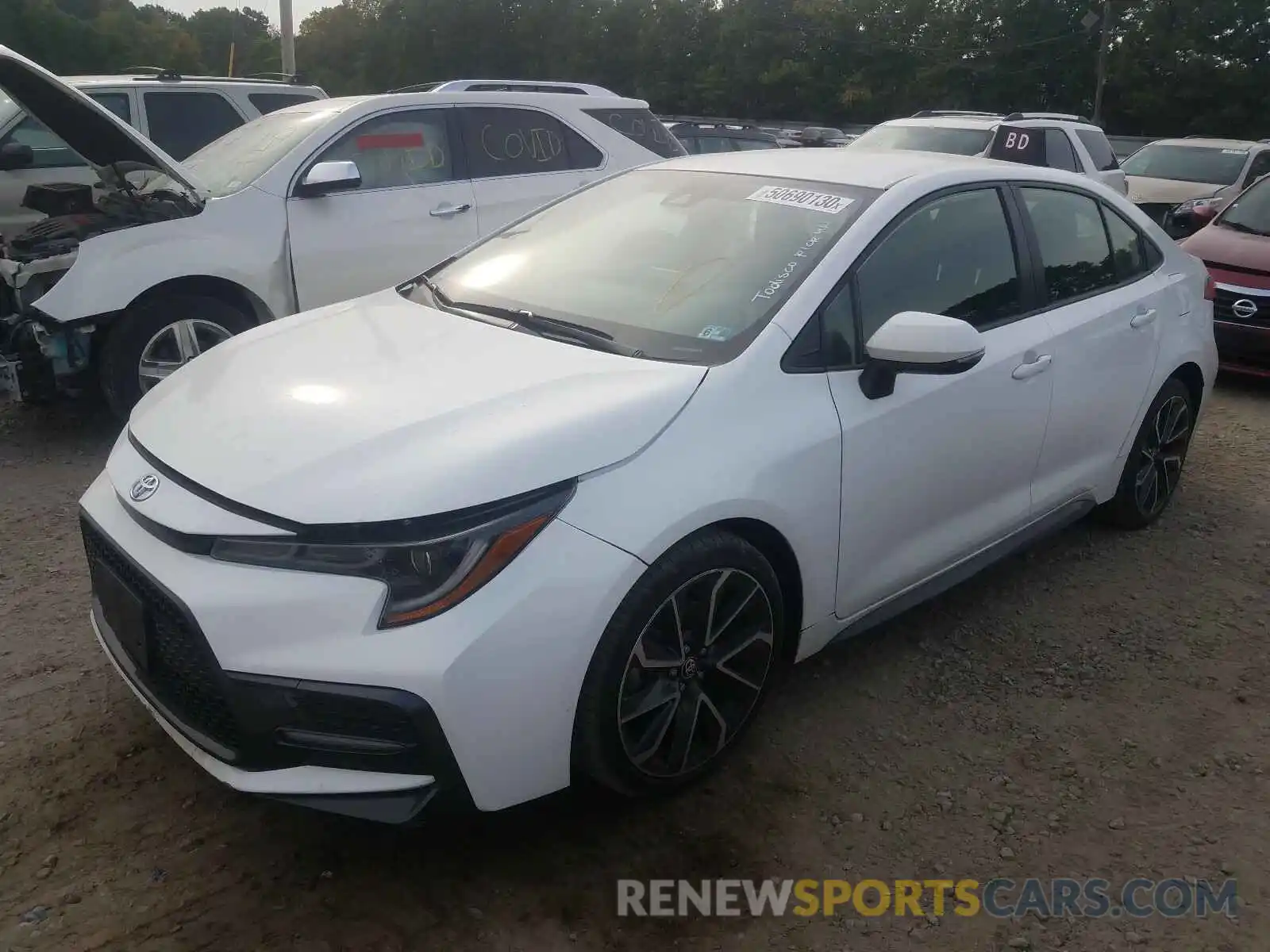 2 Photograph of a damaged car JTDS4RCE7LJ021564 TOYOTA COROLLA 2020