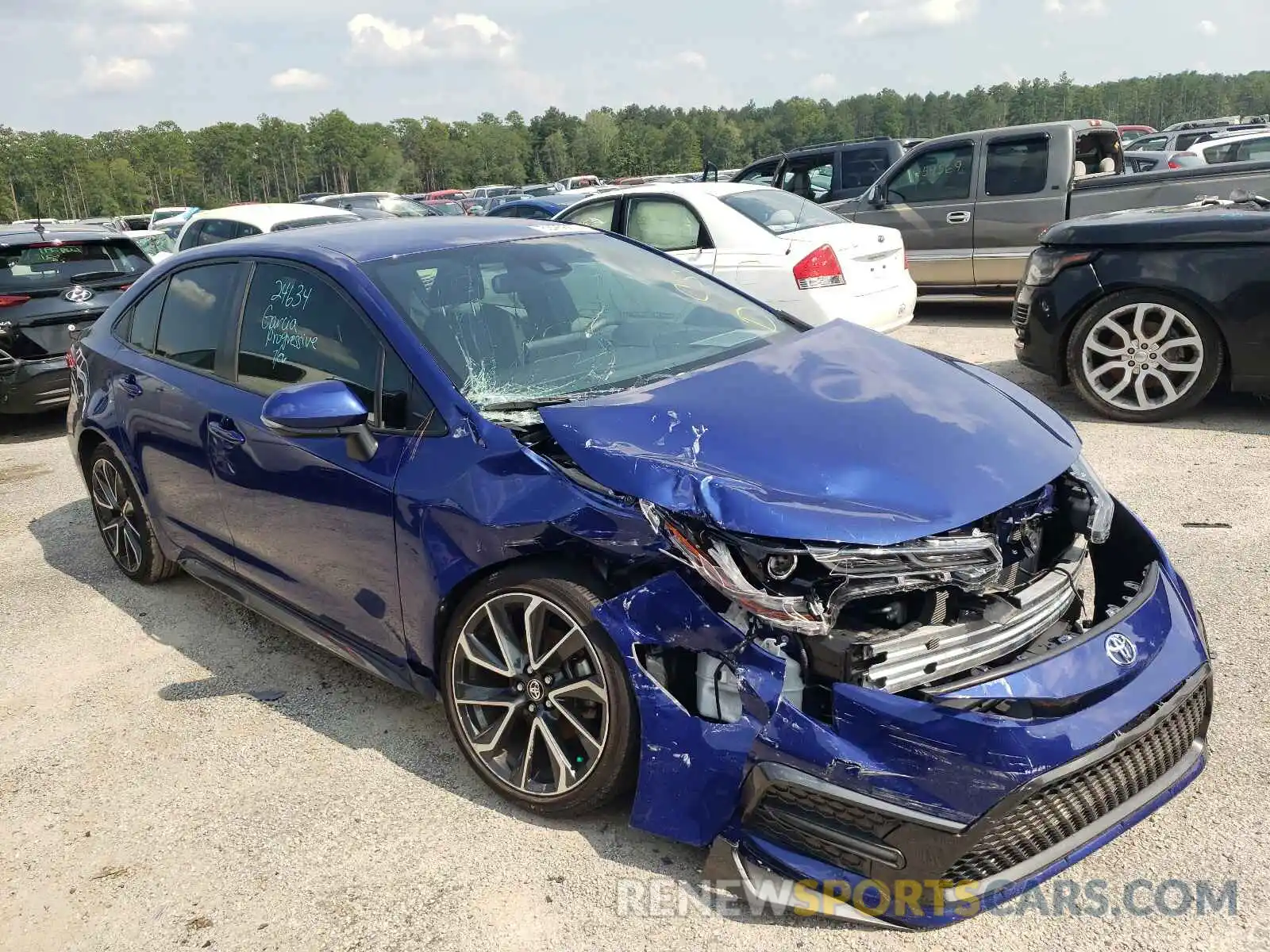 1 Photograph of a damaged car JTDS4RCE7LJ022150 TOYOTA COROLLA 2020