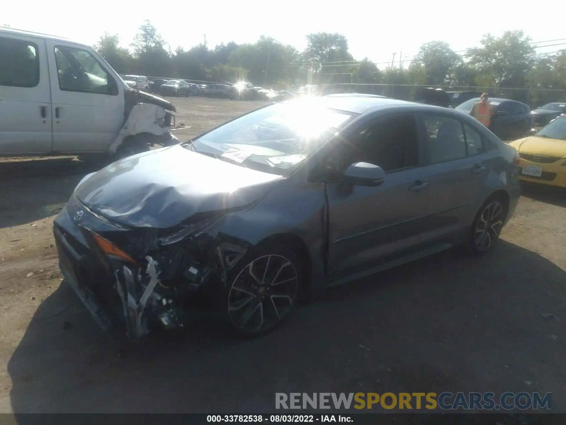 2 Photograph of a damaged car JTDS4RCE7LJ022729 TOYOTA COROLLA 2020