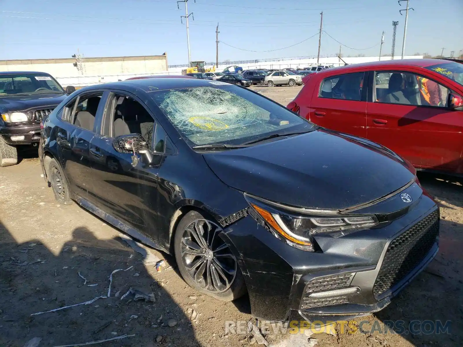 1 Photograph of a damaged car JTDS4RCE7LJ023492 TOYOTA COROLLA 2020