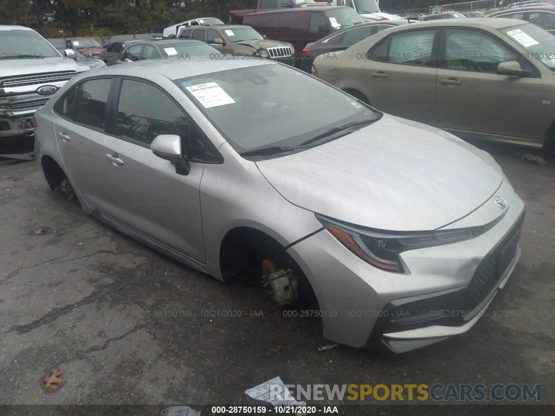 1 Photograph of a damaged car JTDS4RCE7LJ023539 TOYOTA COROLLA 2020