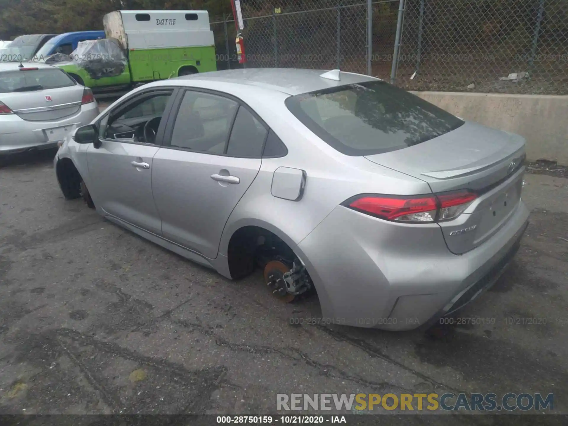 3 Photograph of a damaged car JTDS4RCE7LJ023539 TOYOTA COROLLA 2020