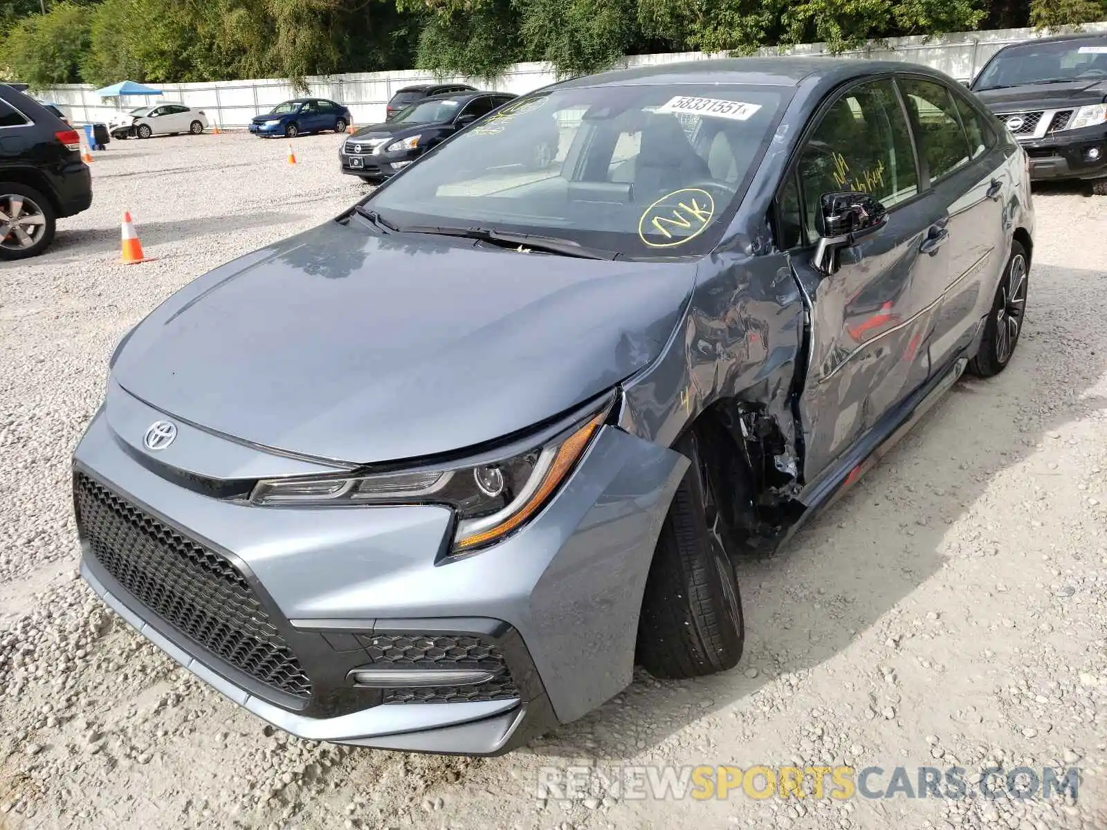 2 Photograph of a damaged car JTDS4RCE7LJ024030 TOYOTA COROLLA 2020