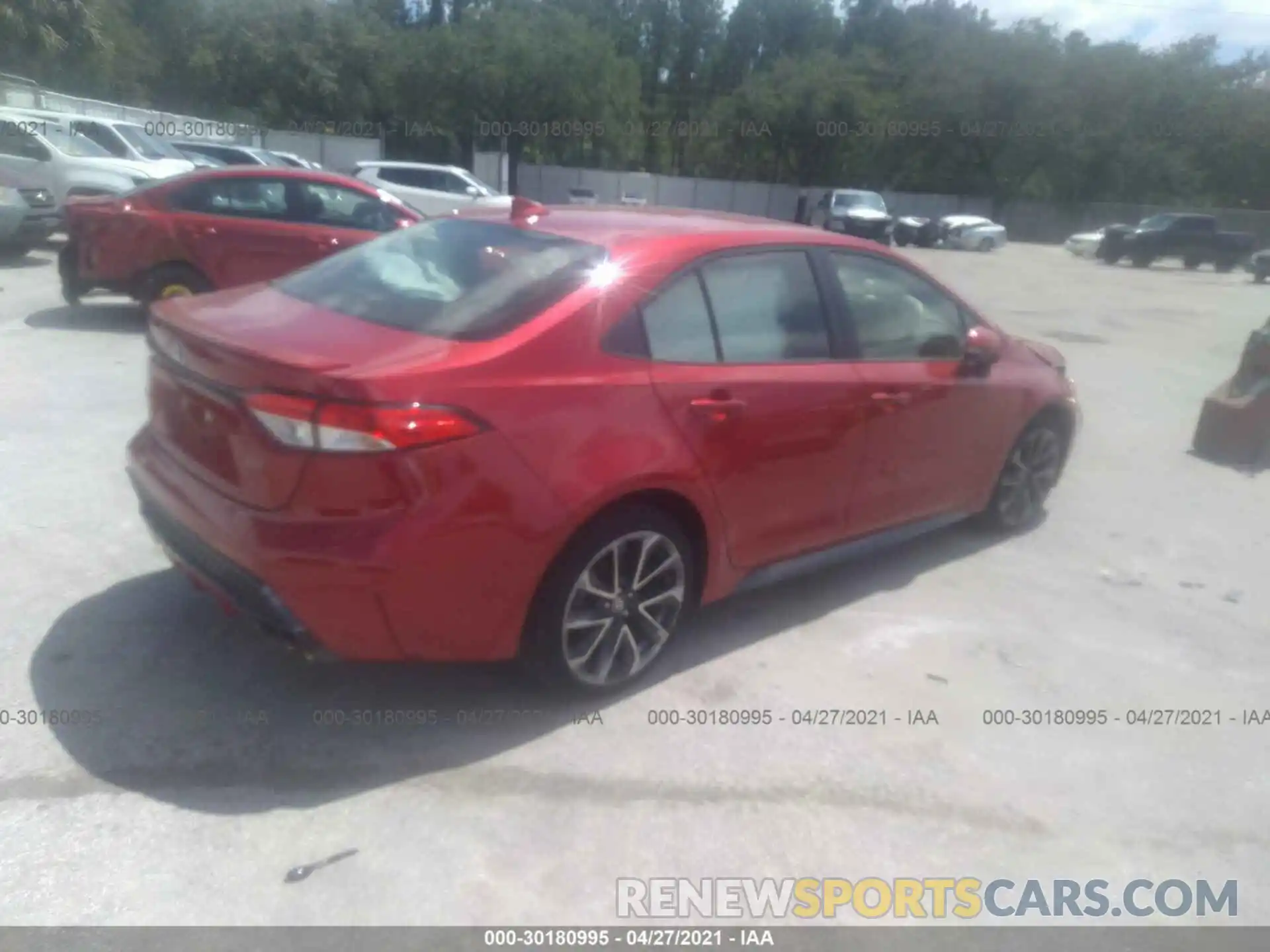 4 Photograph of a damaged car JTDS4RCE7LJ024884 TOYOTA COROLLA 2020