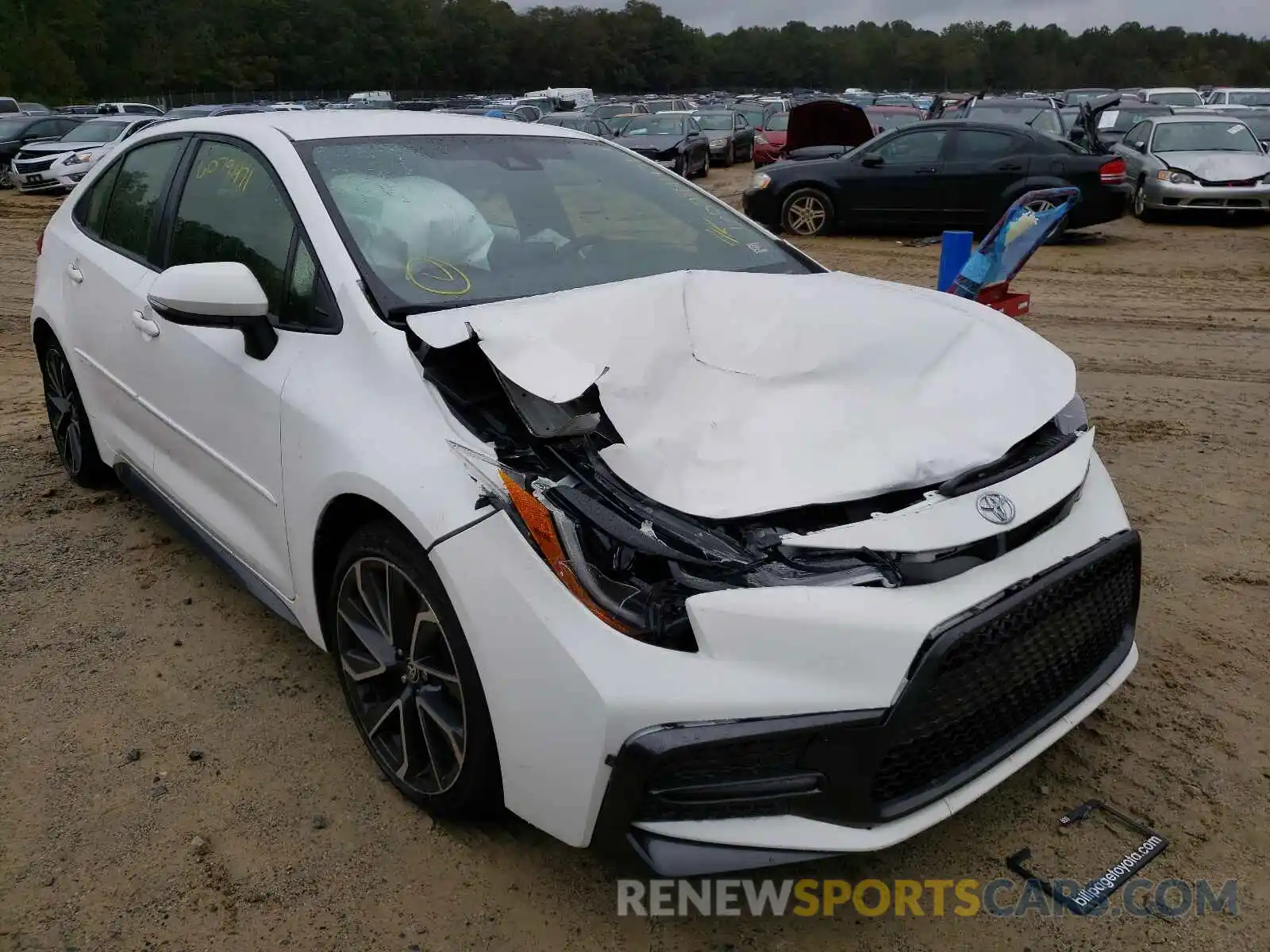 1 Photograph of a damaged car JTDS4RCE7LJ024920 TOYOTA COROLLA 2020