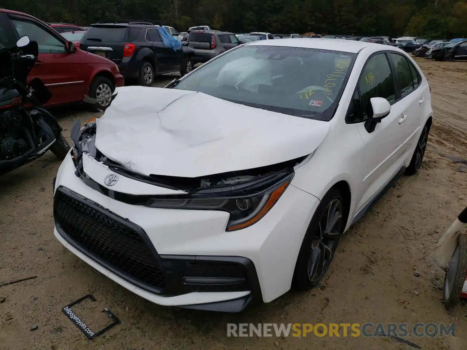 2 Photograph of a damaged car JTDS4RCE7LJ024920 TOYOTA COROLLA 2020