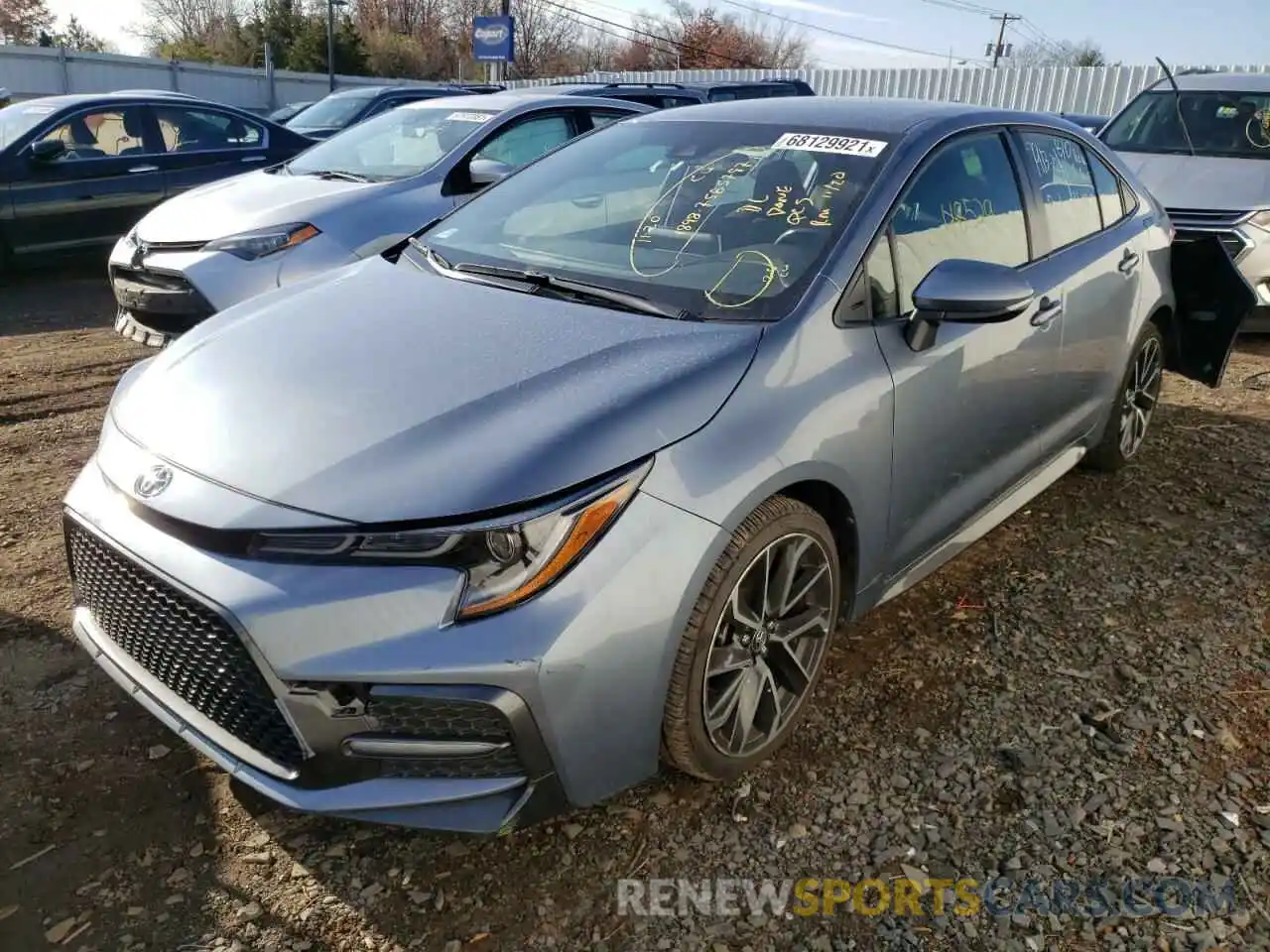 2 Photograph of a damaged car JTDS4RCE7LJ025548 TOYOTA COROLLA 2020