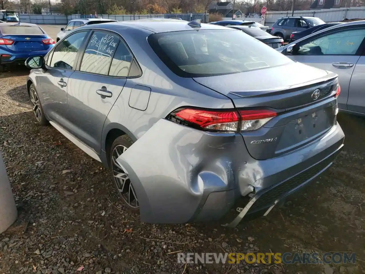 3 Photograph of a damaged car JTDS4RCE7LJ025548 TOYOTA COROLLA 2020