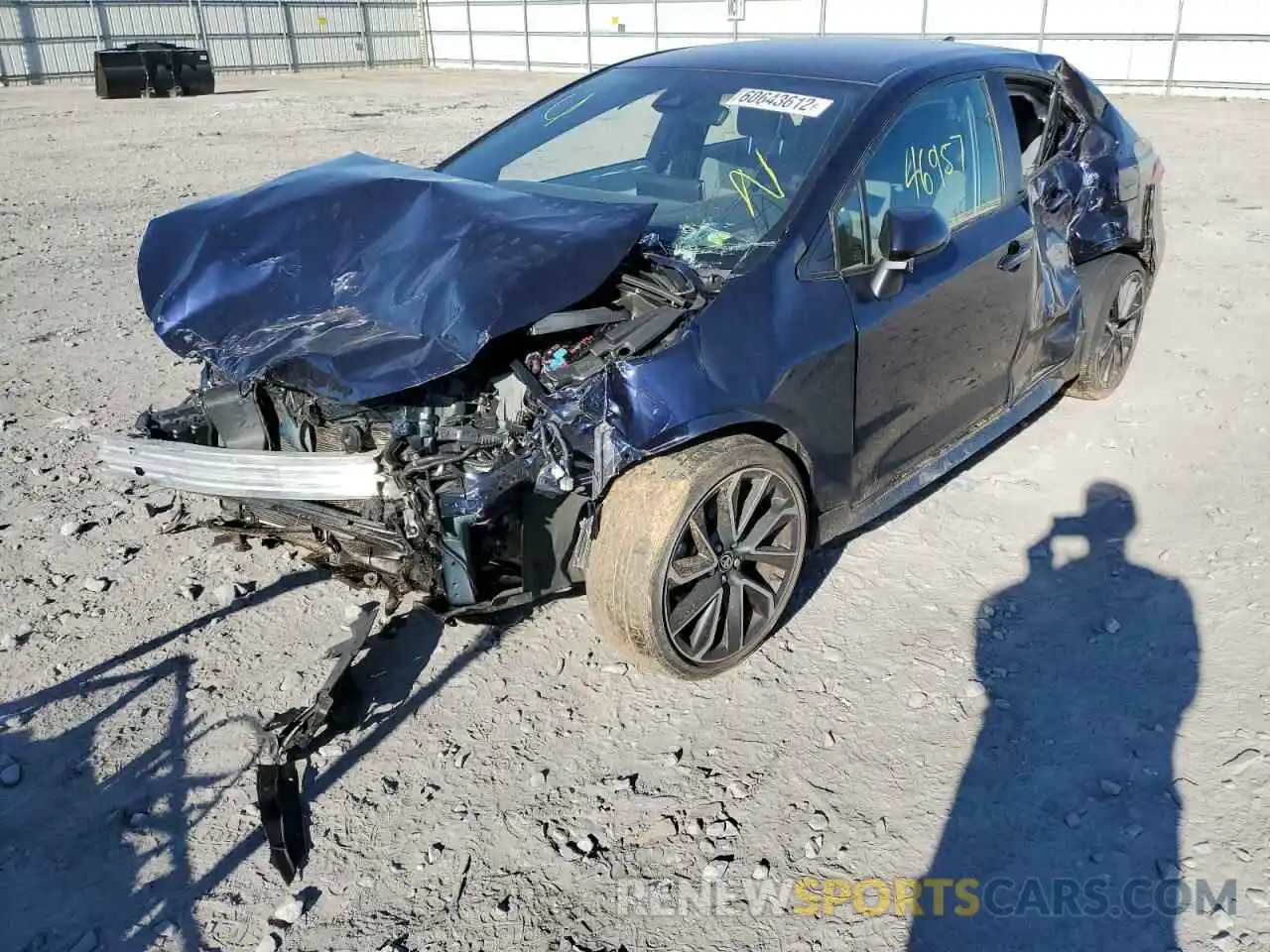 2 Photograph of a damaged car JTDS4RCE7LJ025873 TOYOTA COROLLA 2020