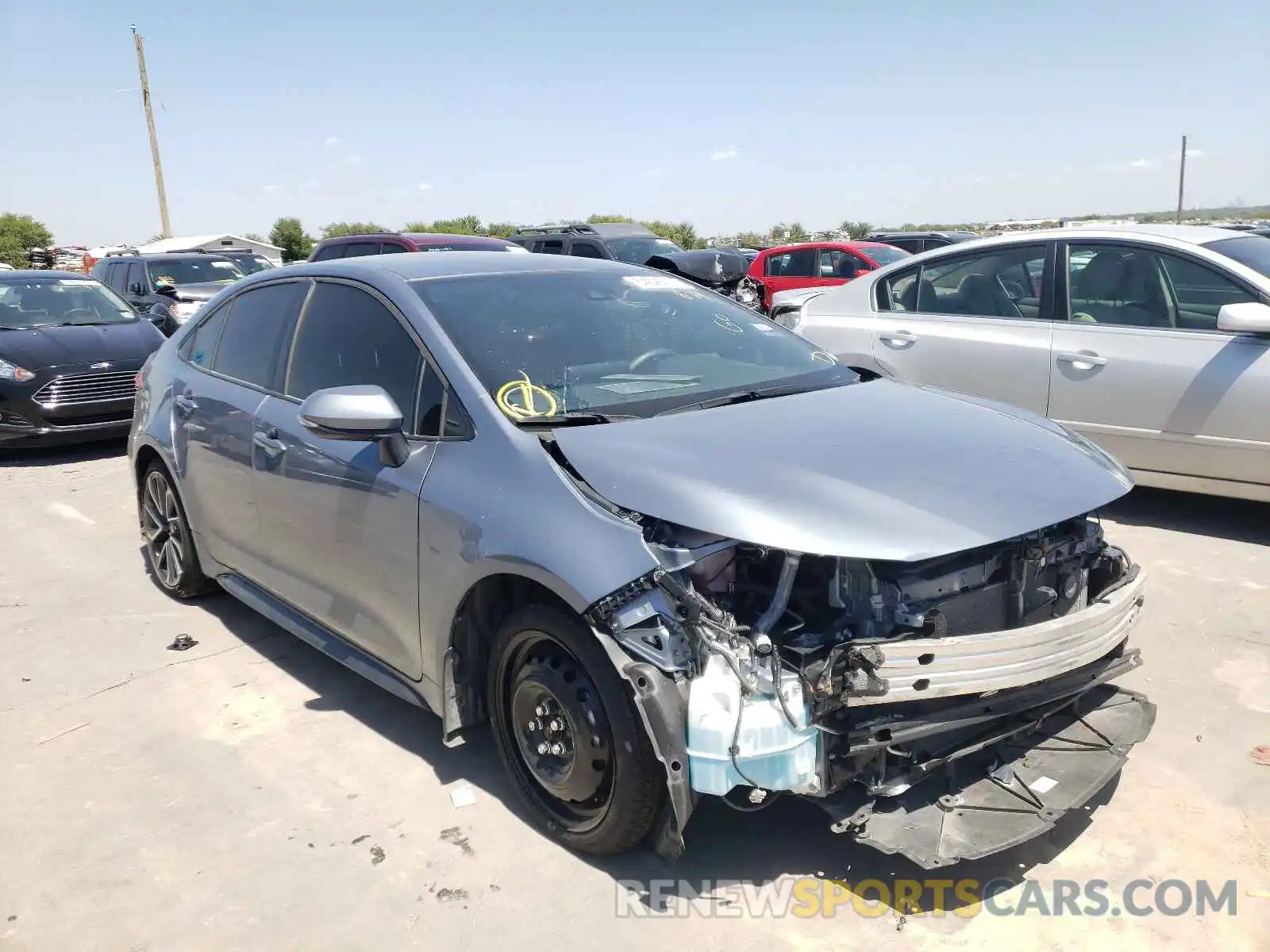 1 Photograph of a damaged car JTDS4RCE7LJ026134 TOYOTA COROLLA 2020