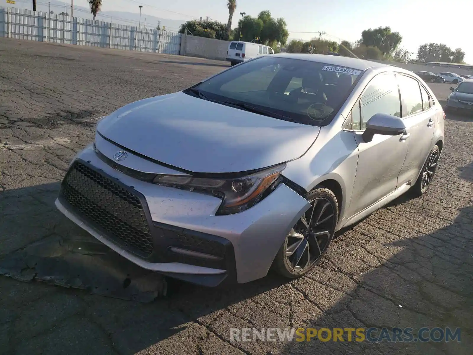 2 Photograph of a damaged car JTDS4RCE7LJ026330 TOYOTA COROLLA 2020