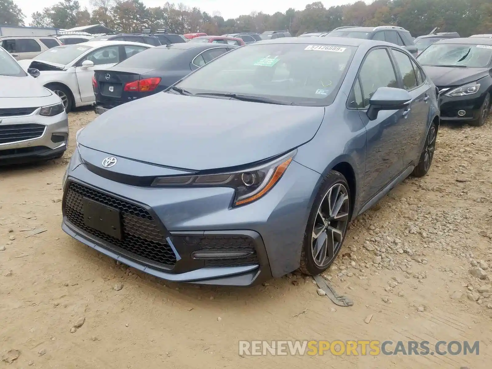 2 Photograph of a damaged car JTDS4RCE7LJ026554 TOYOTA COROLLA 2020