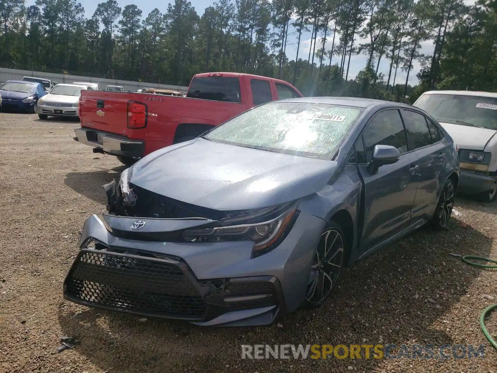 2 Photograph of a damaged car JTDS4RCE7LJ027994 TOYOTA COROLLA 2020