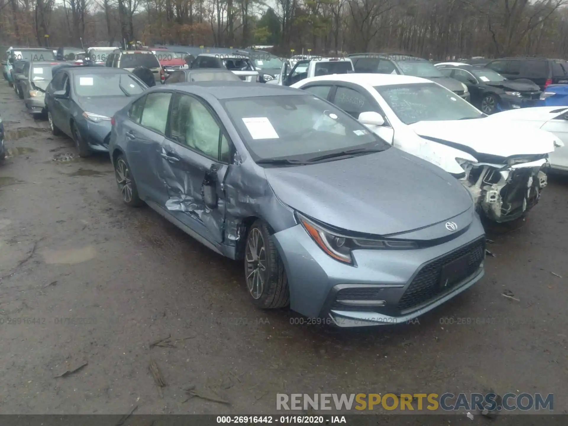 1 Photograph of a damaged car JTDS4RCE7LJ028417 TOYOTA COROLLA 2020