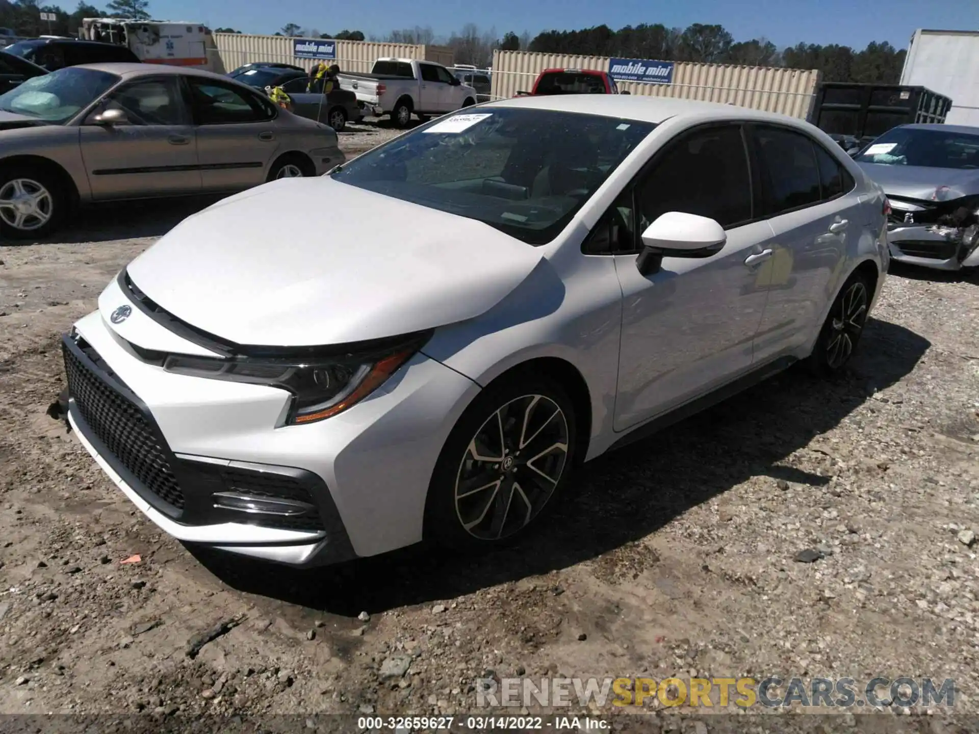 2 Photograph of a damaged car JTDS4RCE7LJ028806 TOYOTA COROLLA 2020