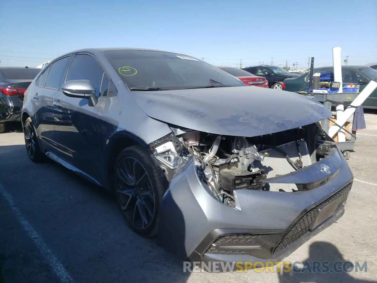 1 Photograph of a damaged car JTDS4RCE7LJ029874 TOYOTA COROLLA 2020