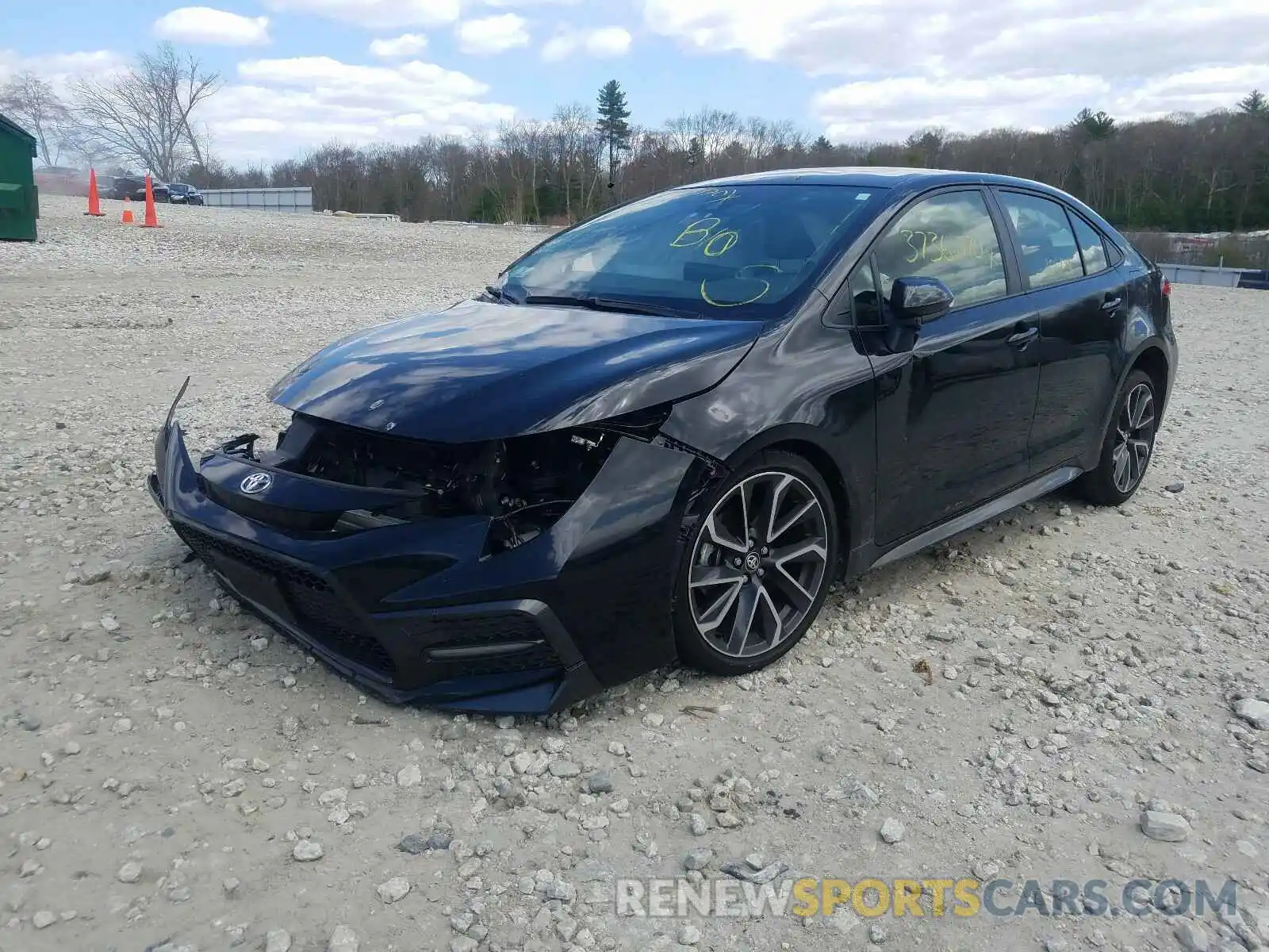 2 Photograph of a damaged car JTDS4RCE7LJ030961 TOYOTA COROLLA 2020