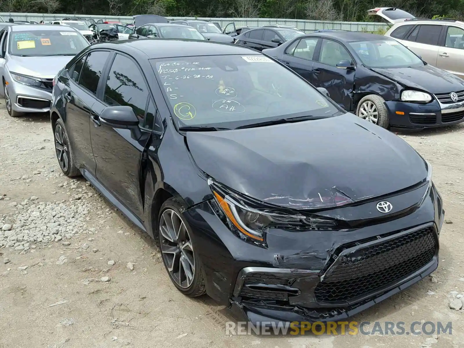 1 Photograph of a damaged car JTDS4RCE7LJ031351 TOYOTA COROLLA 2020