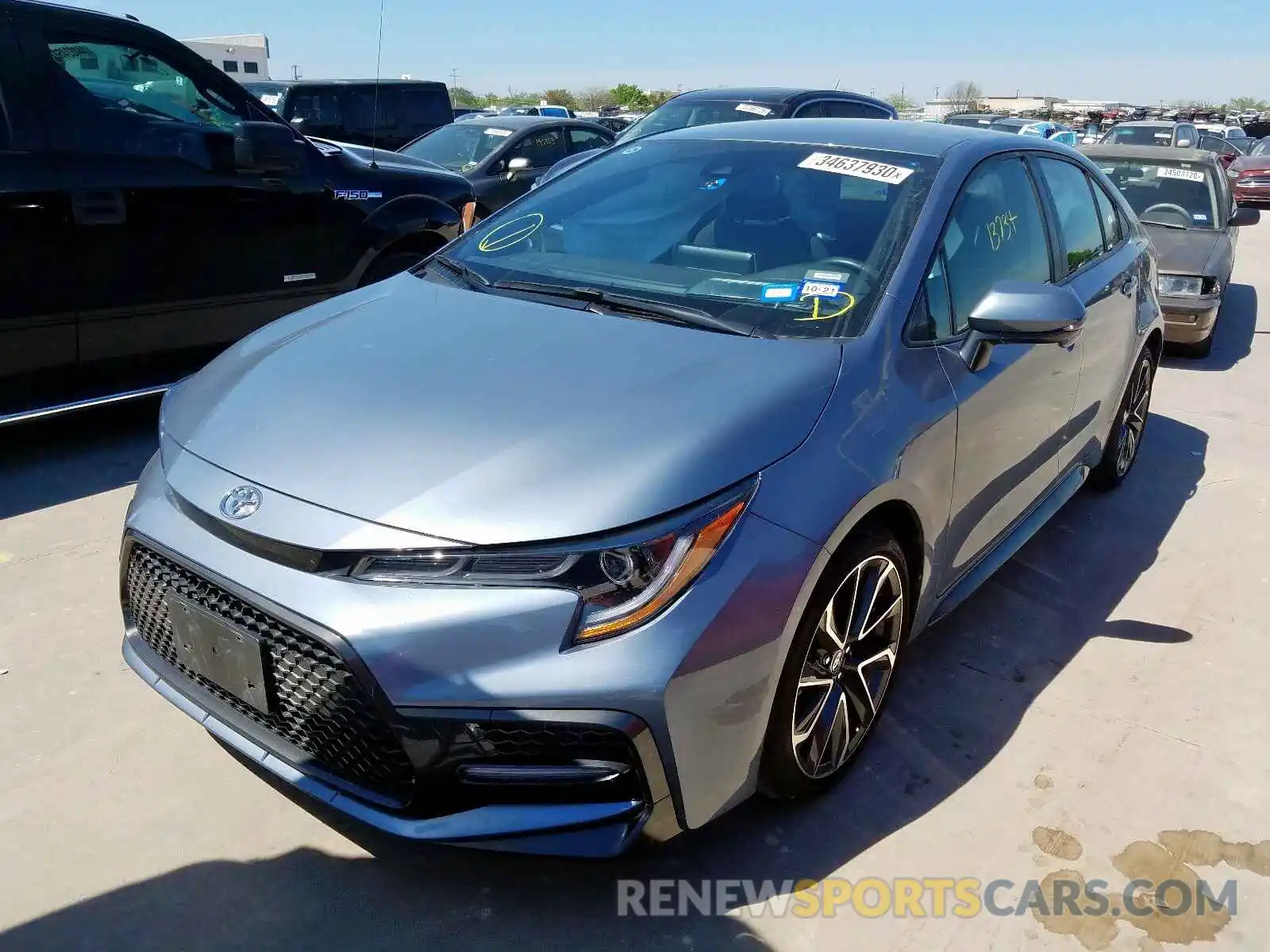 2 Photograph of a damaged car JTDS4RCE7LJ031804 TOYOTA COROLLA 2020