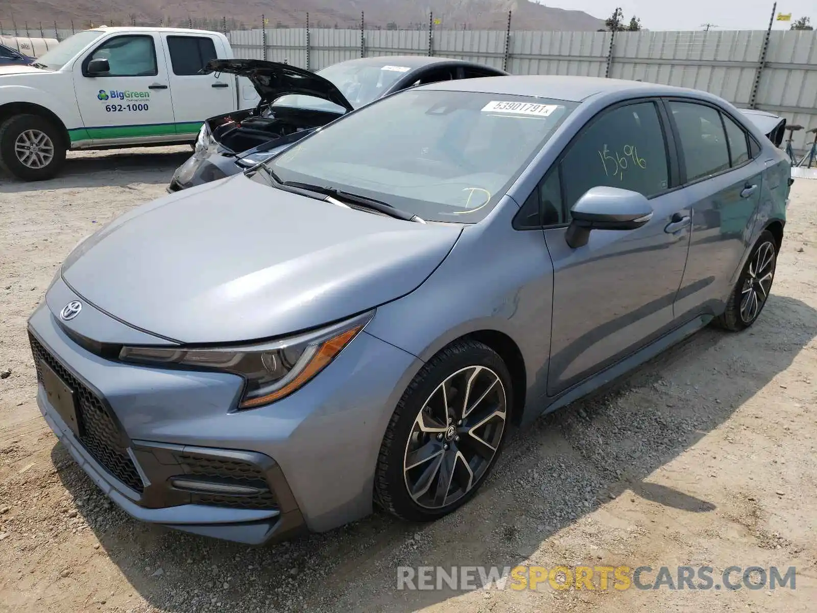 2 Photograph of a damaged car JTDS4RCE7LJ032001 TOYOTA COROLLA 2020