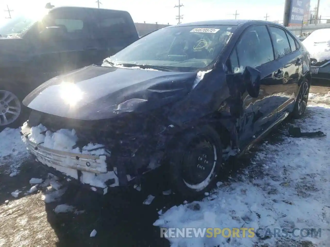 2 Photograph of a damaged car JTDS4RCE7LJ032077 TOYOTA COROLLA 2020