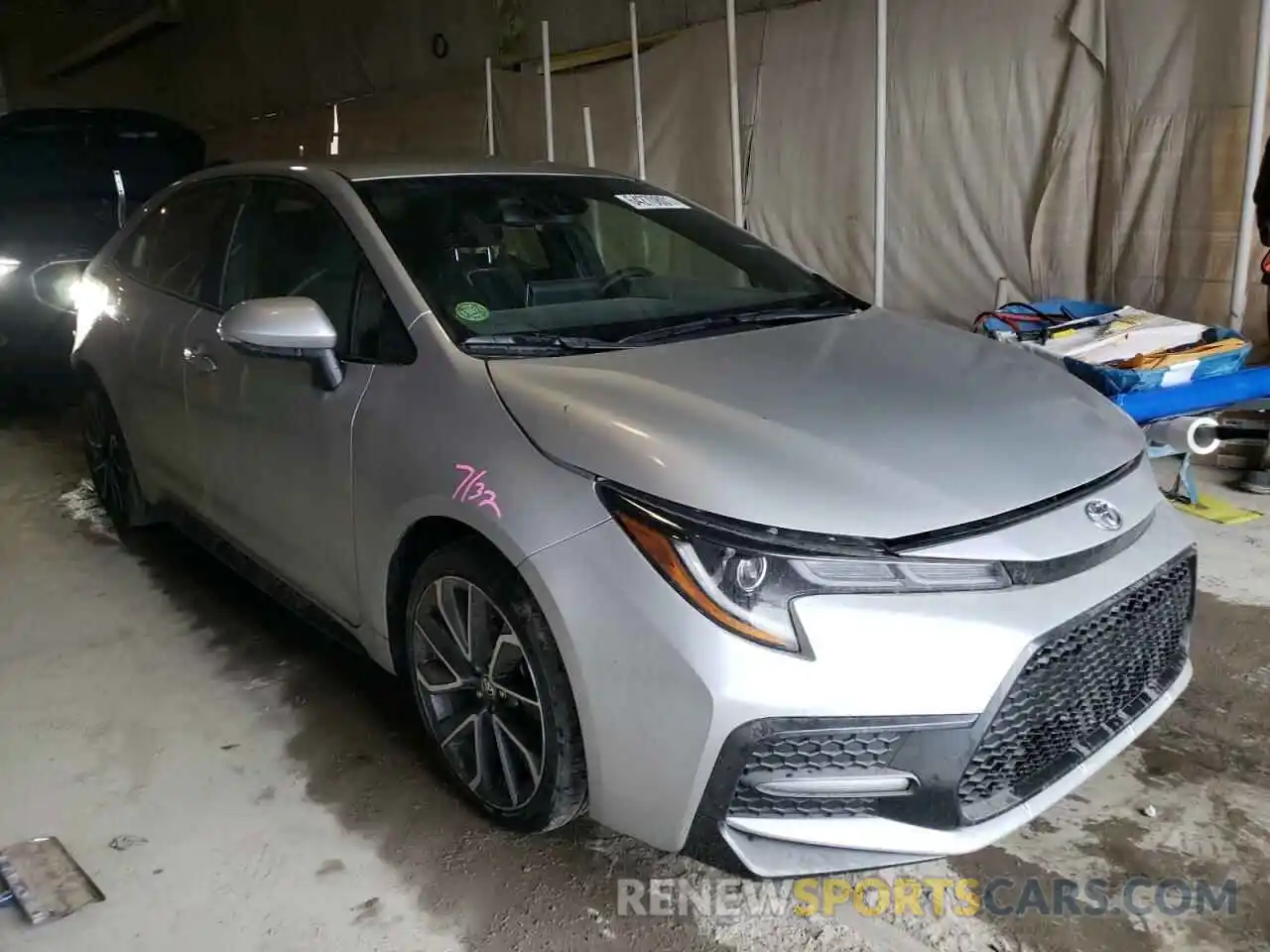 1 Photograph of a damaged car JTDS4RCE7LJ032807 TOYOTA COROLLA 2020