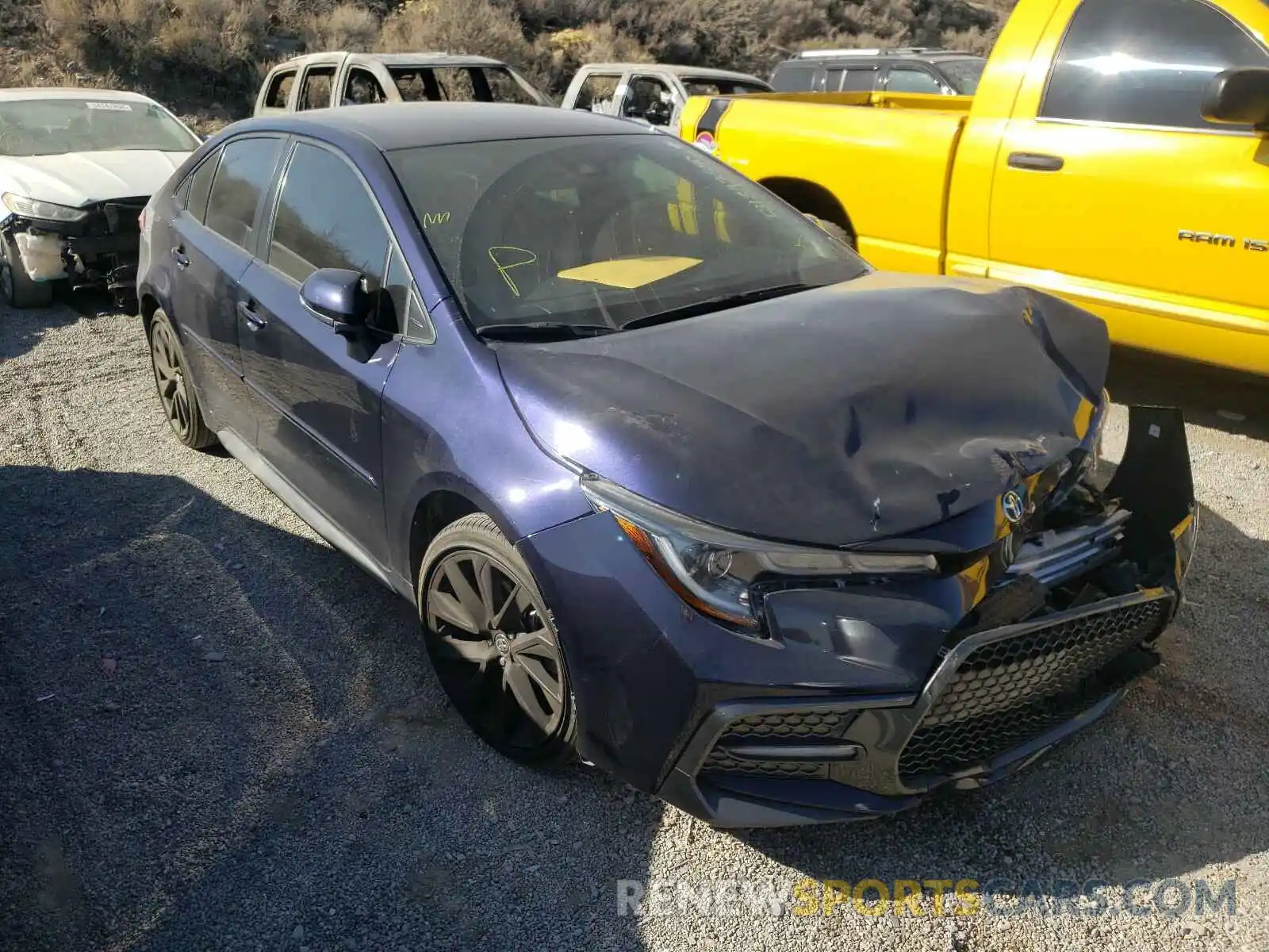 1 Photograph of a damaged car JTDS4RCE7LJ032886 TOYOTA COROLLA 2020