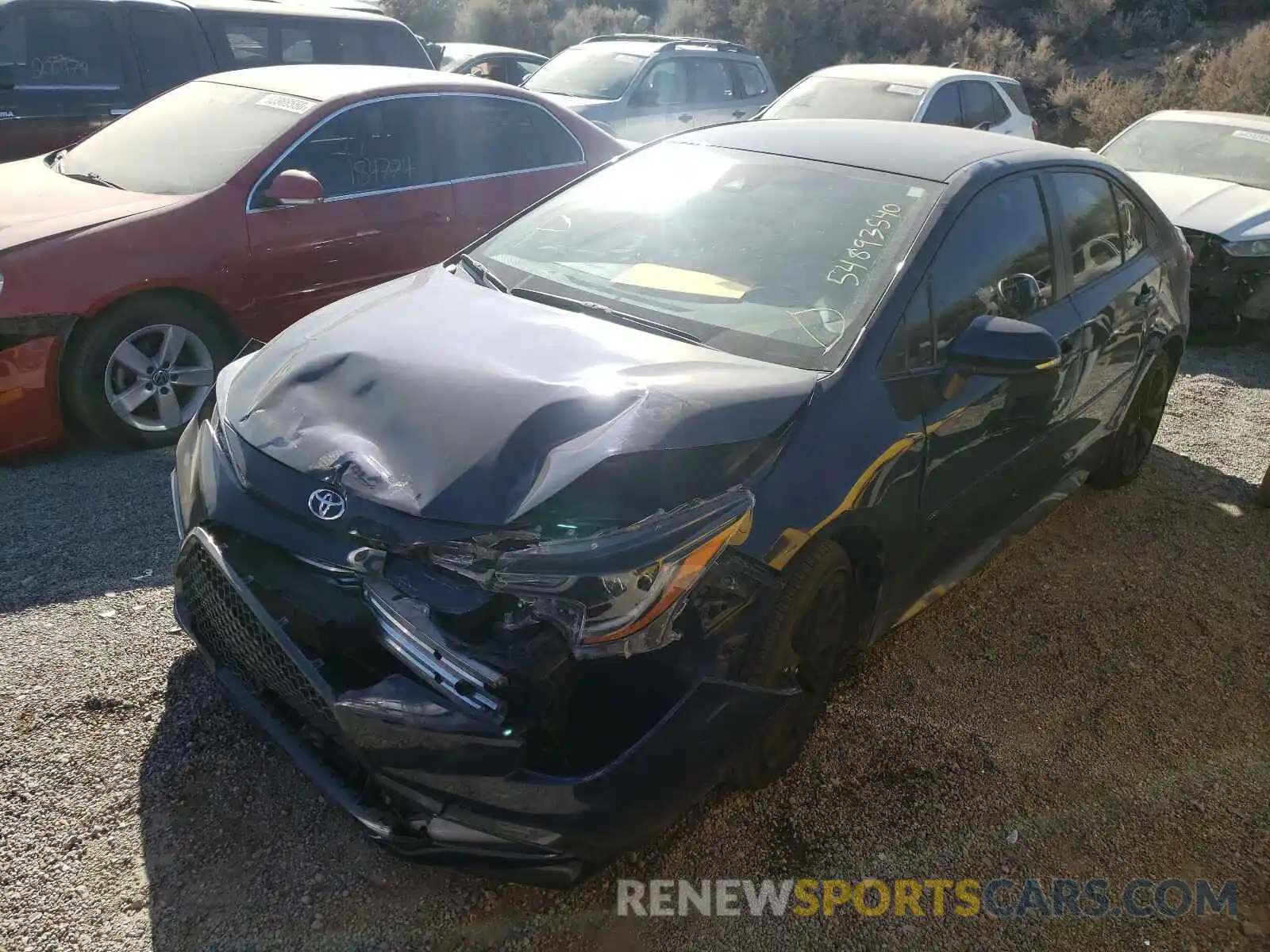 2 Photograph of a damaged car JTDS4RCE7LJ032886 TOYOTA COROLLA 2020