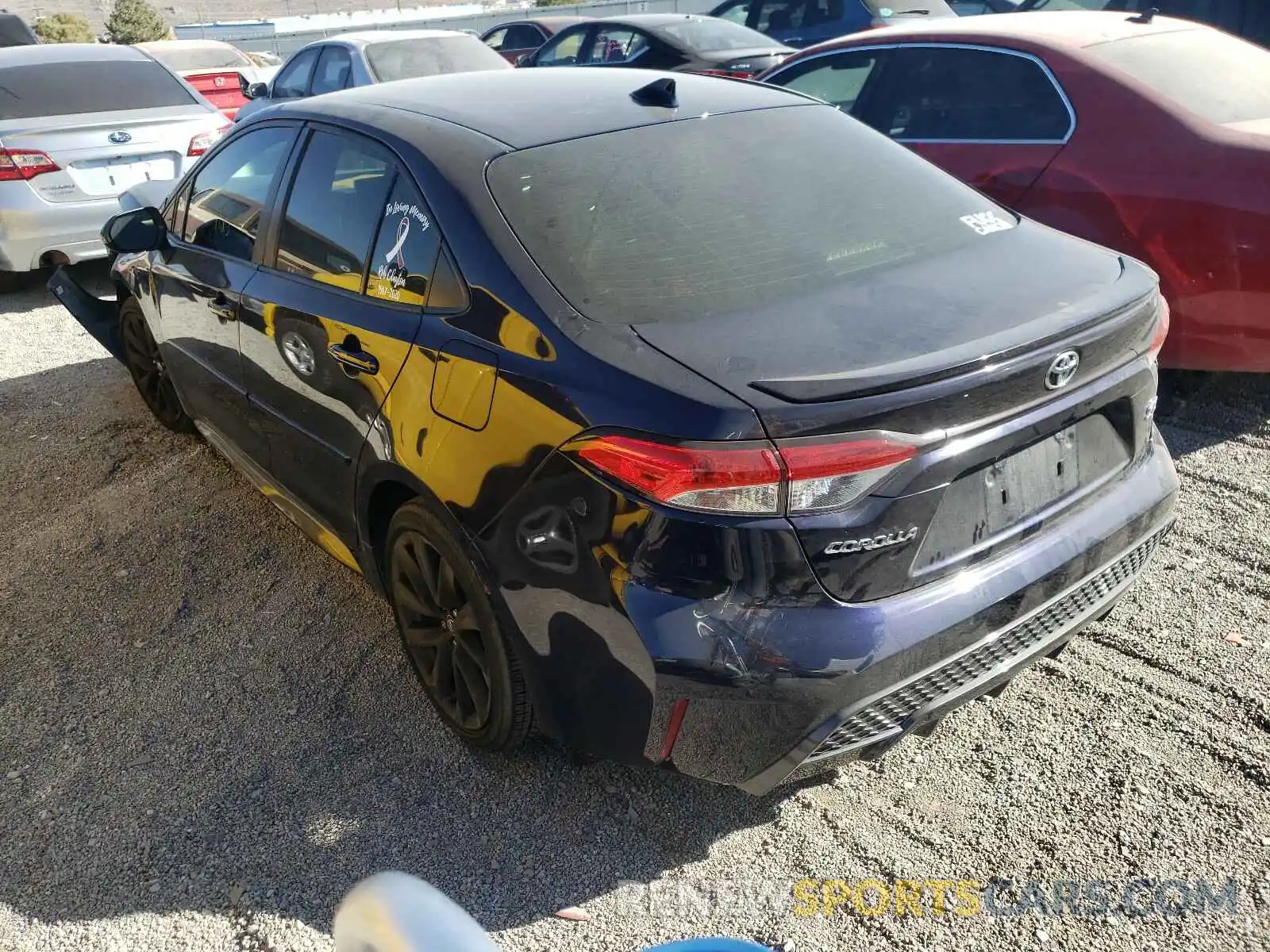 3 Photograph of a damaged car JTDS4RCE7LJ032886 TOYOTA COROLLA 2020