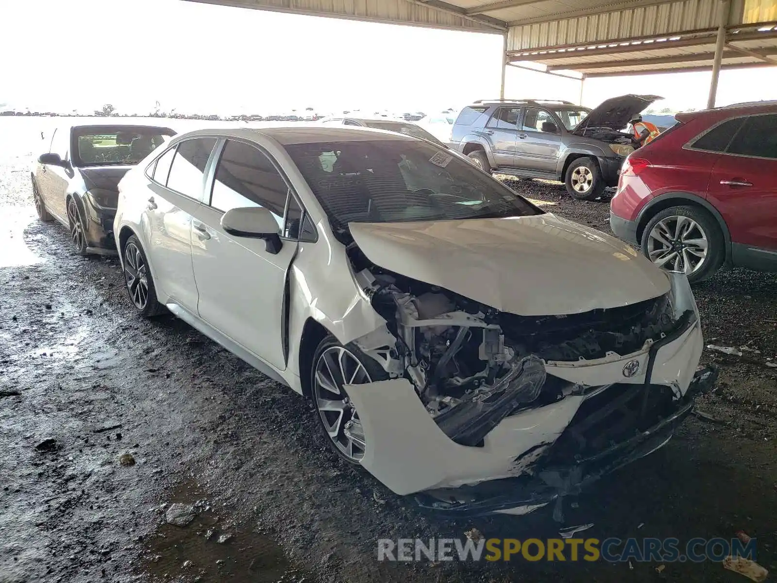 1 Photograph of a damaged car JTDS4RCE7LJ033410 TOYOTA COROLLA 2020