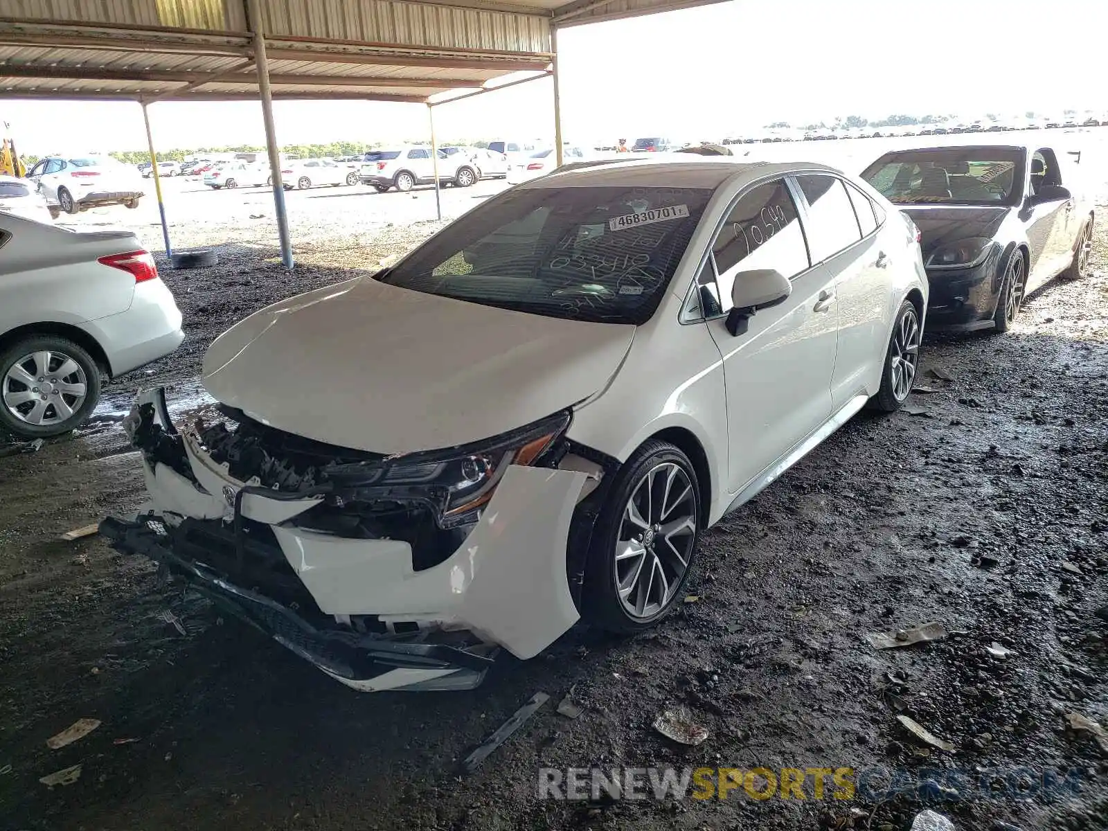 2 Photograph of a damaged car JTDS4RCE7LJ033410 TOYOTA COROLLA 2020