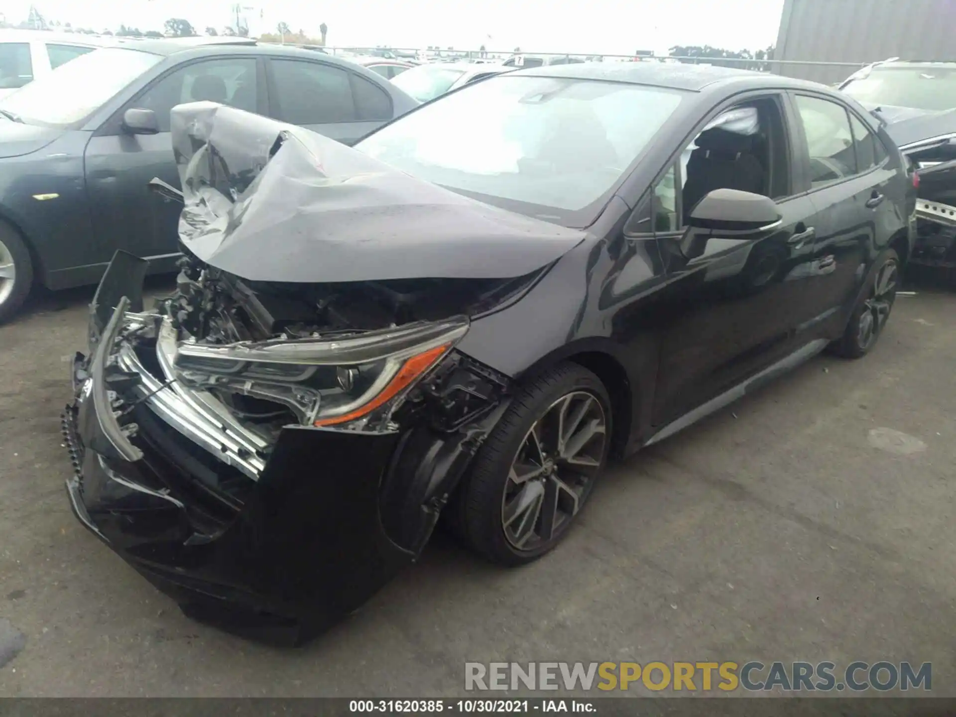 2 Photograph of a damaged car JTDS4RCE7LJ035478 TOYOTA COROLLA 2020