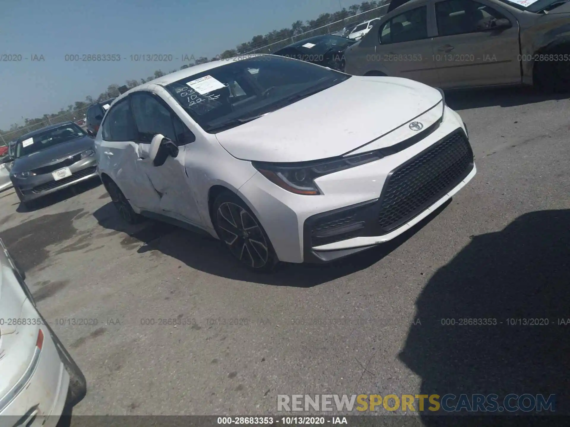 1 Photograph of a damaged car JTDS4RCE7LJ036016 TOYOTA COROLLA 2020