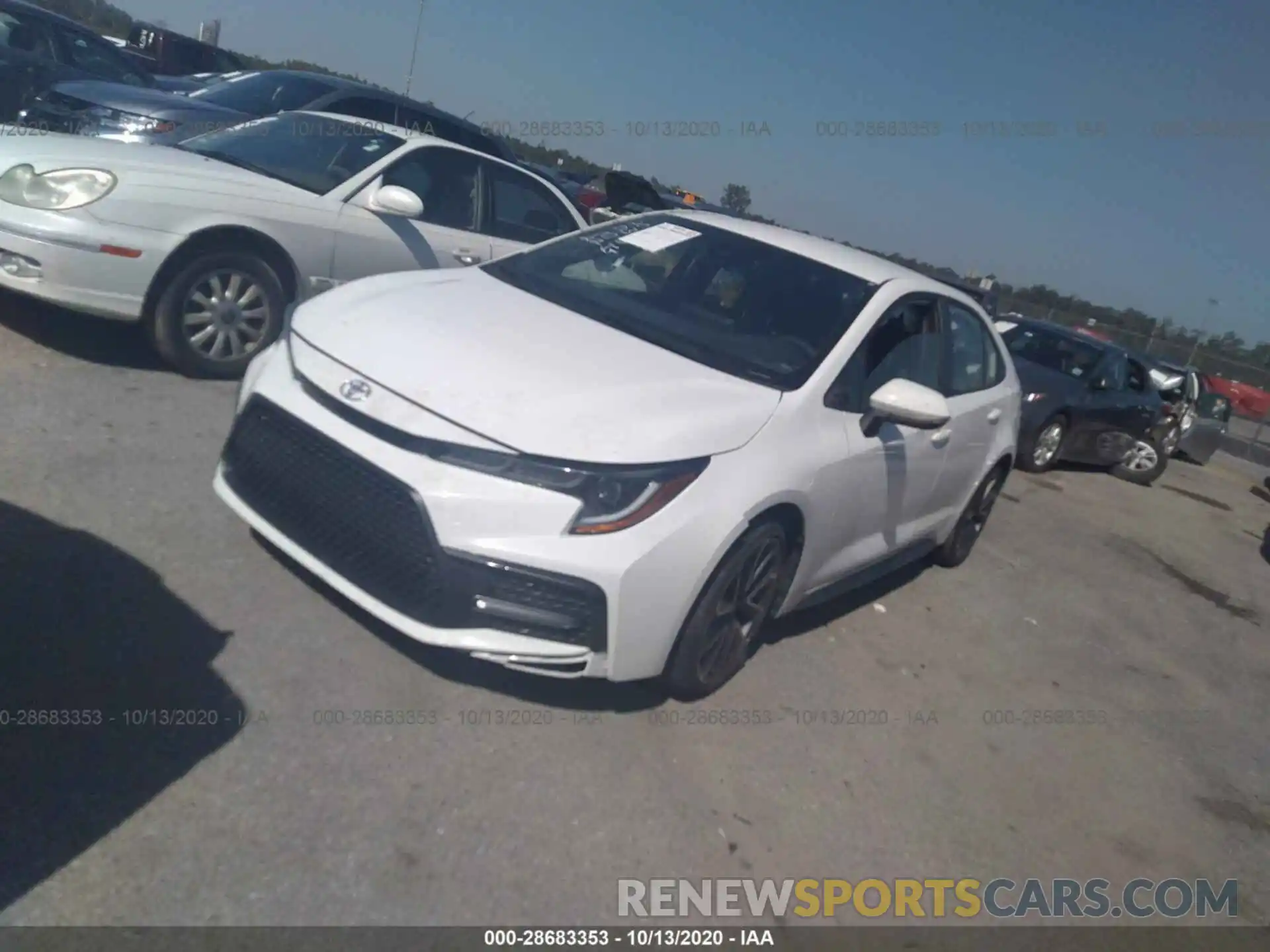 2 Photograph of a damaged car JTDS4RCE7LJ036016 TOYOTA COROLLA 2020