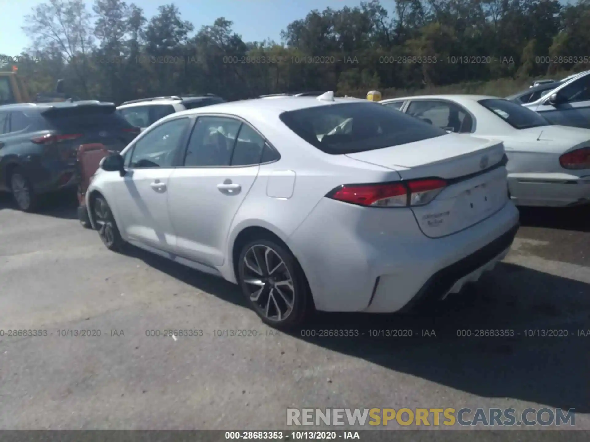 3 Photograph of a damaged car JTDS4RCE7LJ036016 TOYOTA COROLLA 2020